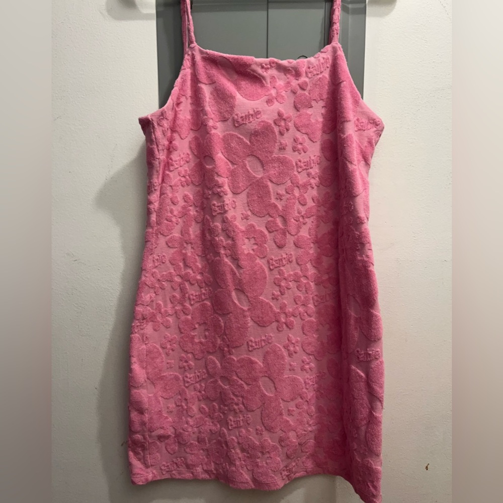 GREAT CONDITION  Forever 21 Pink Floral Barbie Mini Dress